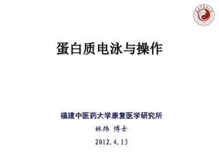 蛋白质电泳与操作