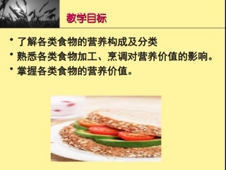 食物的营养价值