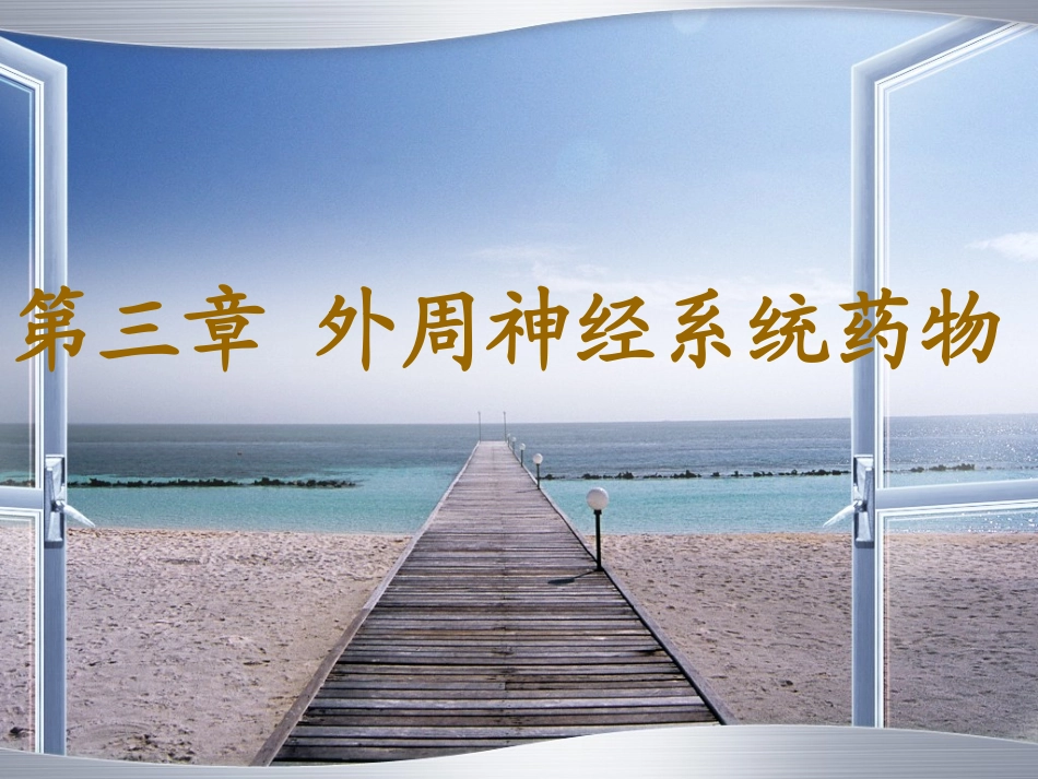第三章 外周神经系统药物_第1页