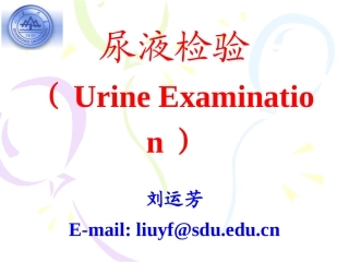 urine examination