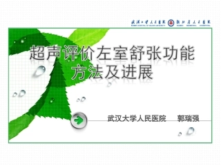 郭瑞强2011舒张功能评价讲课