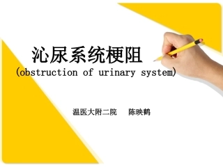沁尿系统梗阻