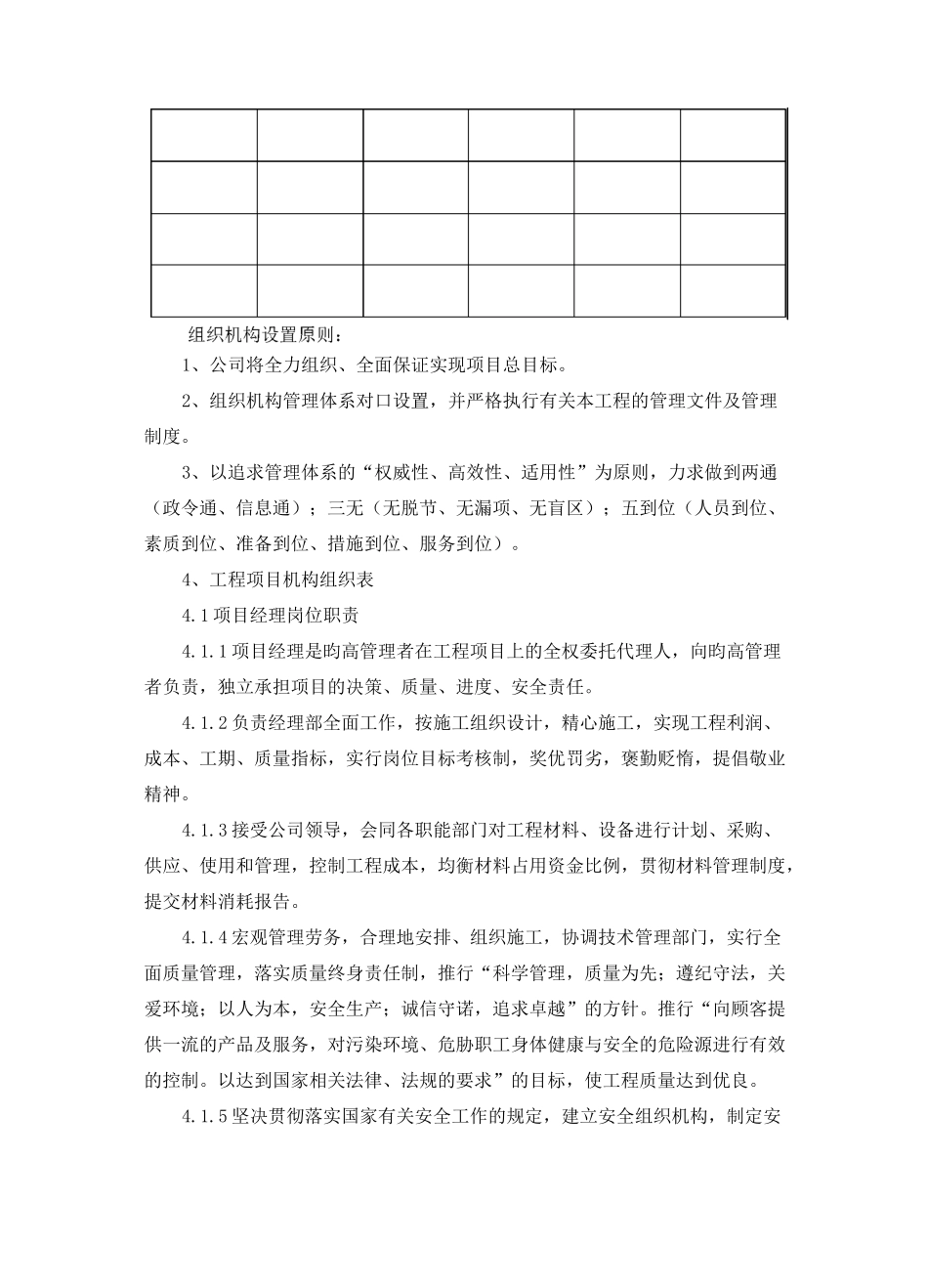 施工管理组织体系(现场组织机构)_第2页