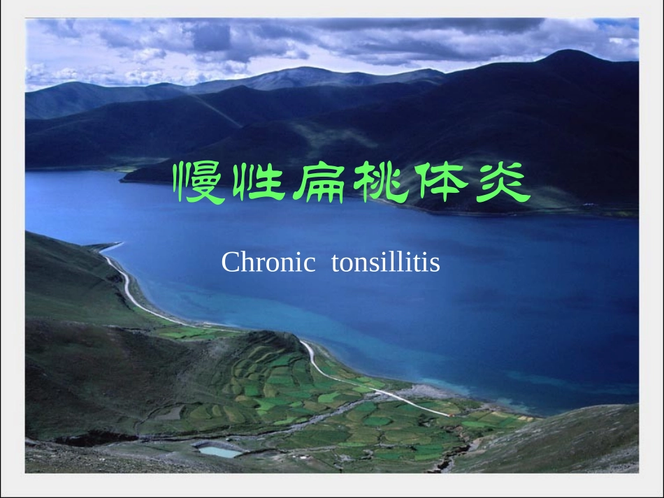 慢性扁桃体炎ppt_第1页