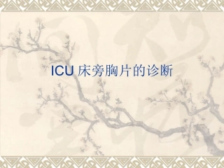 ICU床旁胸片
