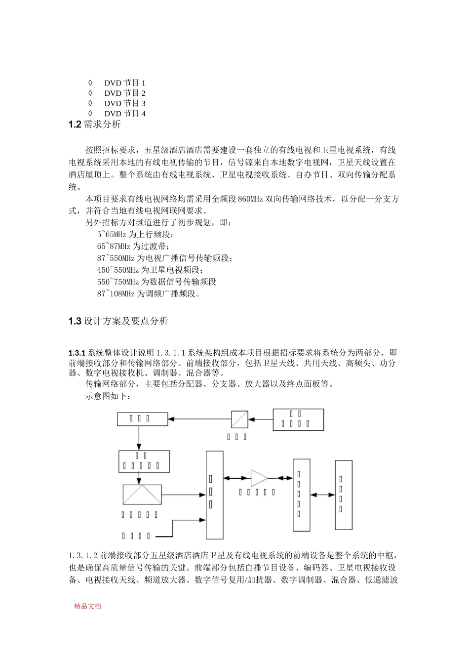 五星级酒店卫星接收及有线电视系统_第2页