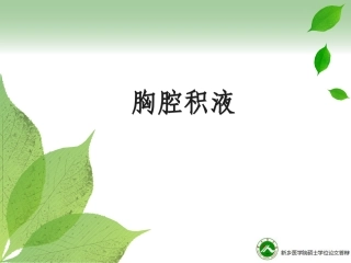 wyg-胸腔积液