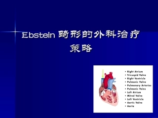 Ebstein畸形的外科治疗