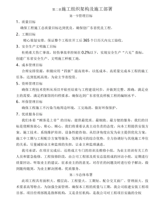 施工组织架构及施工部署
