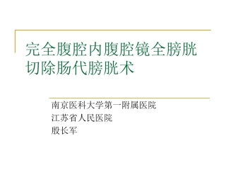 20120407武汉_完全腹腔镜下全膀胱