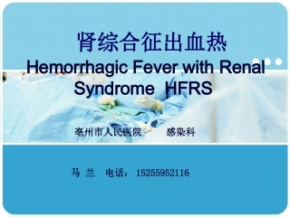 肾综合征出血热ppt