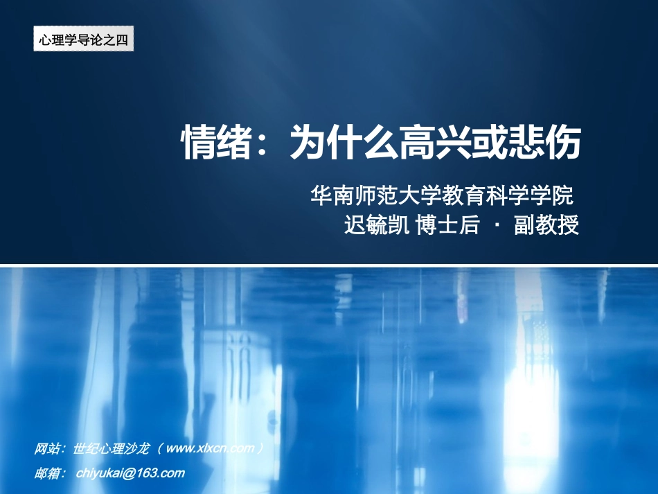 情绪：为什么高兴或悲伤概要_第1页