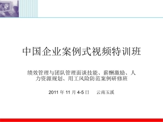 Ppt团队面谈技能(1)