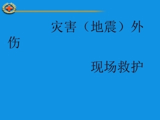 灾害(地震)外伤现场救护