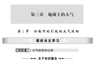 高中地理 冷热不均引起的大气运动、气压带风和风带二尖瓣必修1
