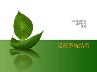 泌尿系结石o(╯□╰)o