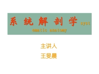 系解(绪论-骨学1)