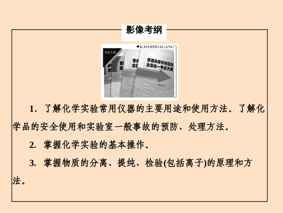 高考化学二轮复习专题大突破课件：2-12 化学实验_第3页