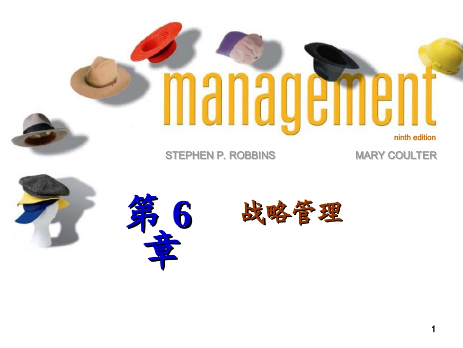 第六章_战略管理_第1页