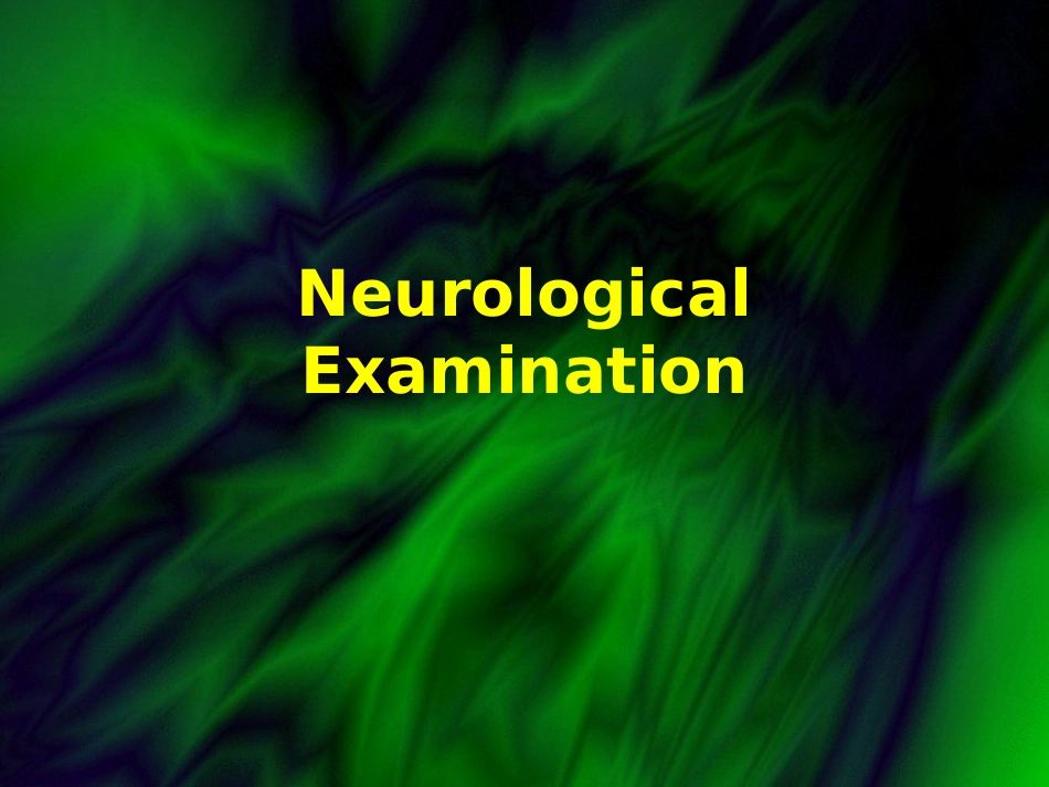 Neurological Examination_第1页