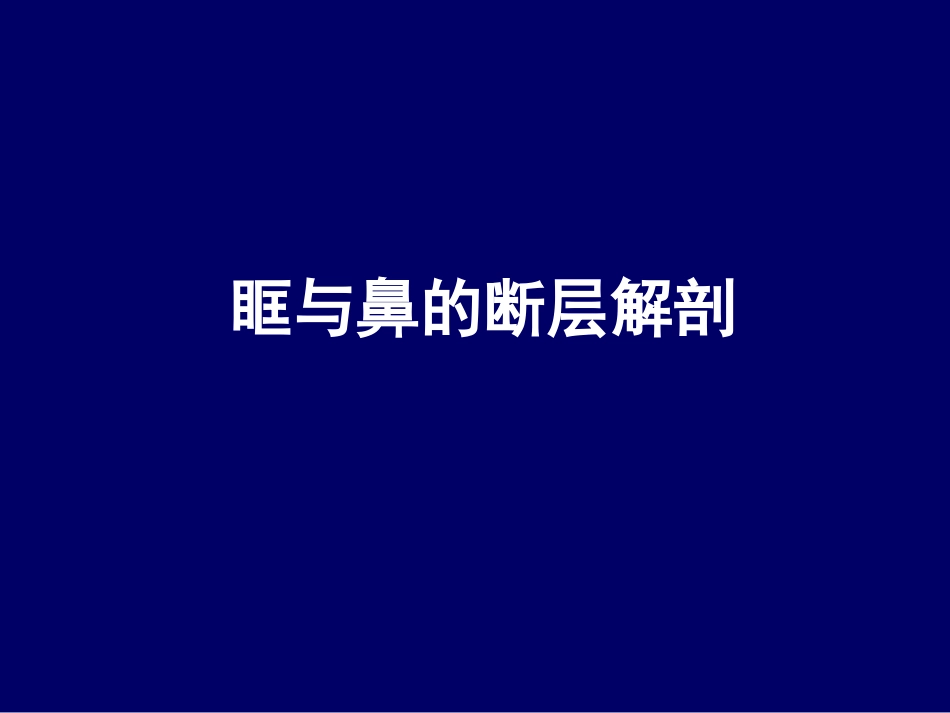 眶与鼻断层解剖_第2页