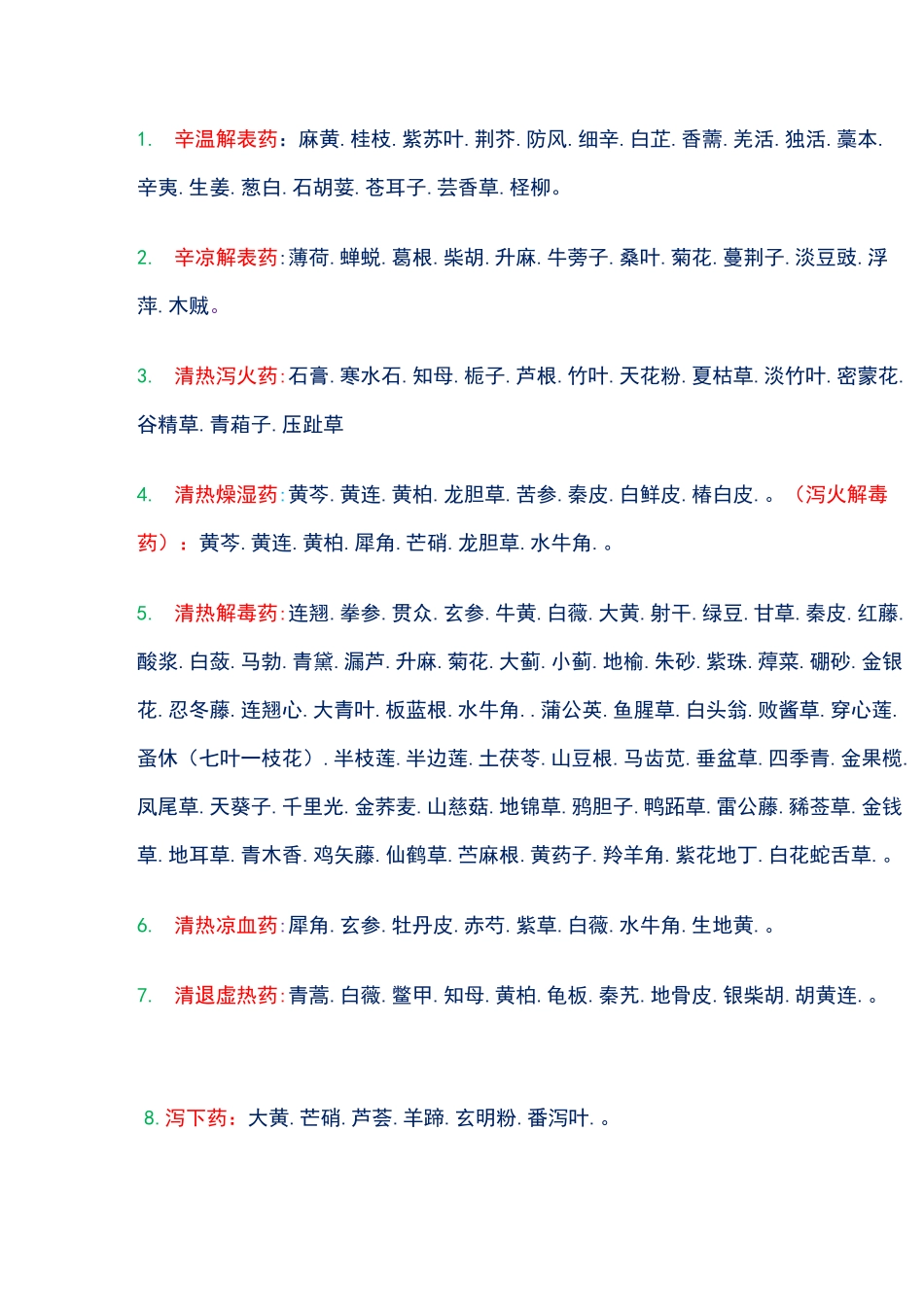 中药大全及功效_第1页