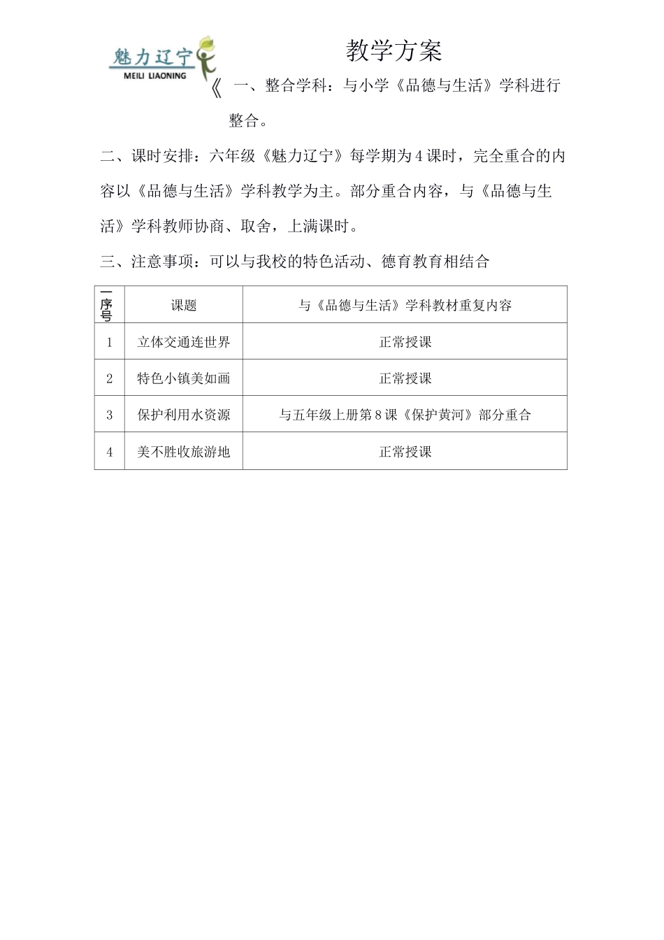 魅力辽宁教案六年_第1页