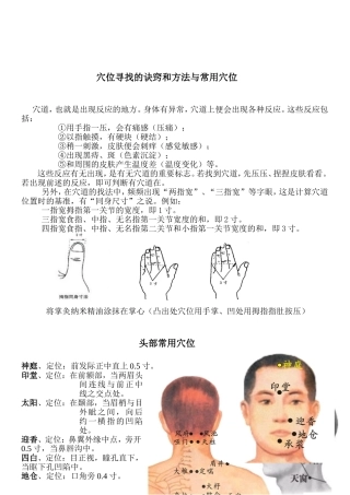 穴位位置图文