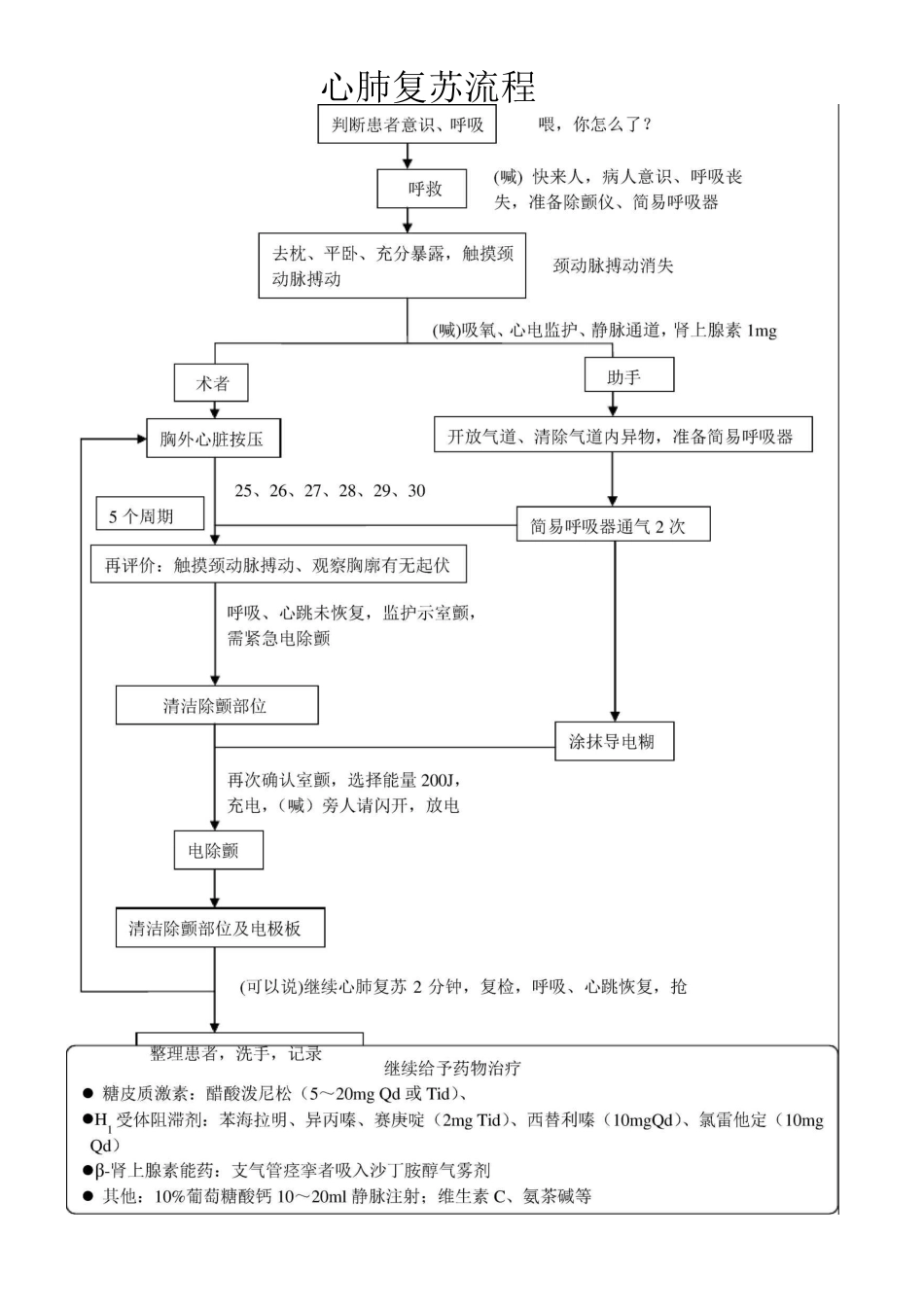 心肺复苏流程方案_第1页