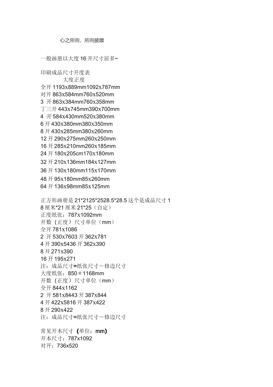 画册尺寸规则_第1页