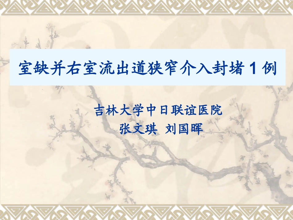 室缺并右室流出道狭窄_第1页