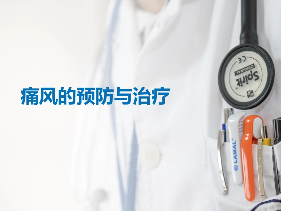 痛风的防治-180525_第1页