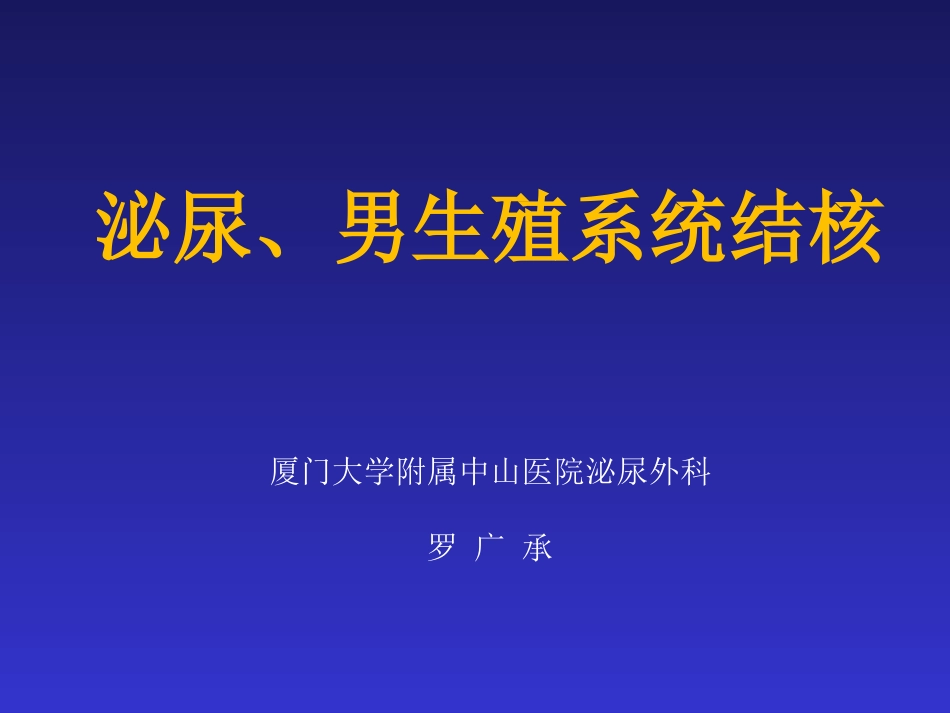 泌尿男生殖系统结核_第1页