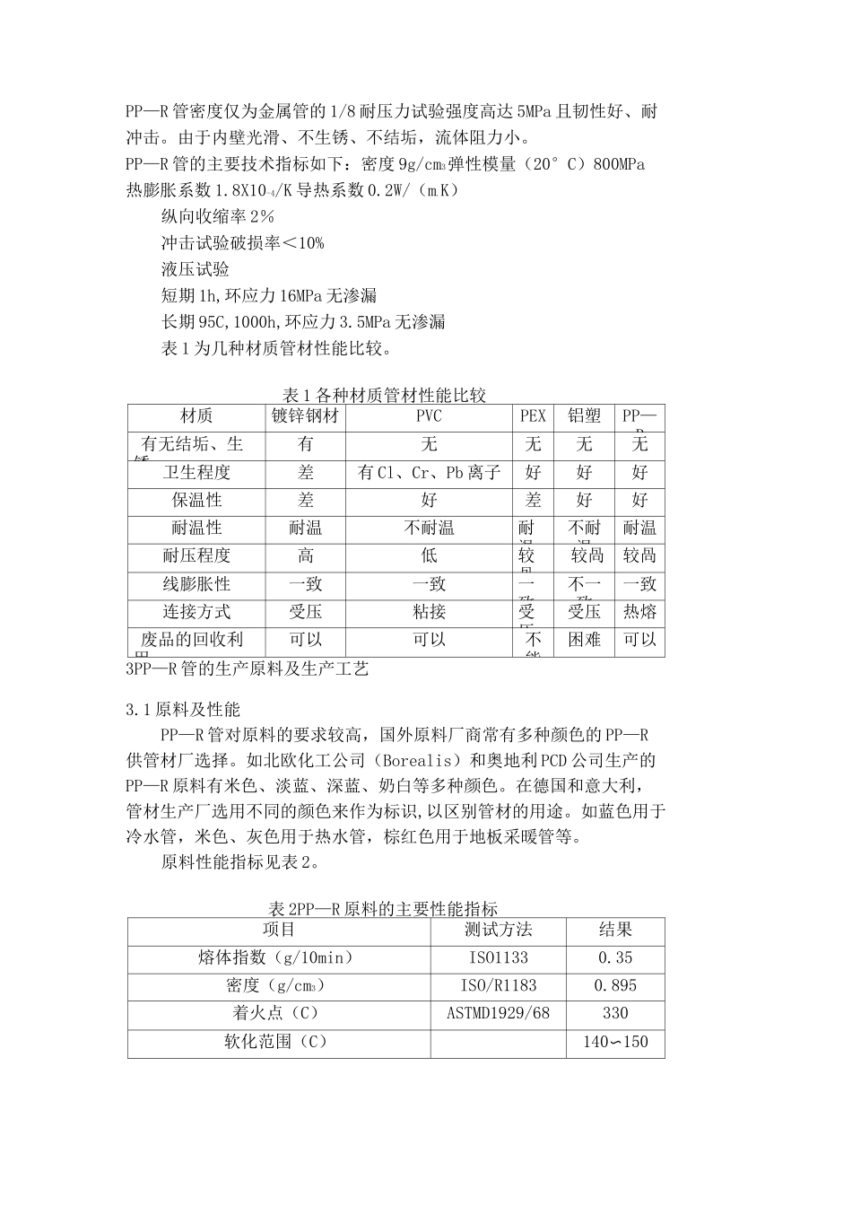 聚丙烯管(PP-R管)生产工艺_第2页