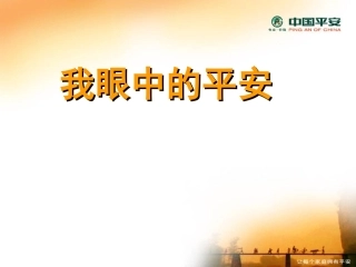 我眼中的中国平安