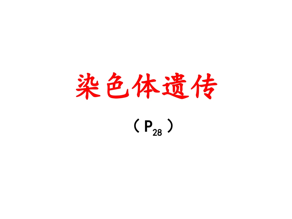 染色体遗传2013_第2页