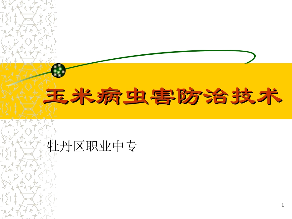 玉米病虫害防治(20081208修改)素材_第1页