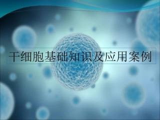 干细胞的分类及应用