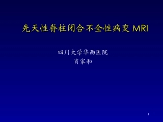 先天性脊柱闭合不全性病变MRI