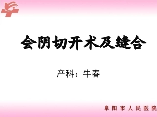 会阴切开术及缝合