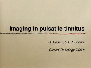 搏动性耳鸣的影像表现