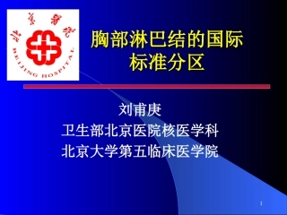 胸部淋巴结的国际标准分区