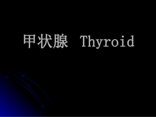 甲状腺局部解剖