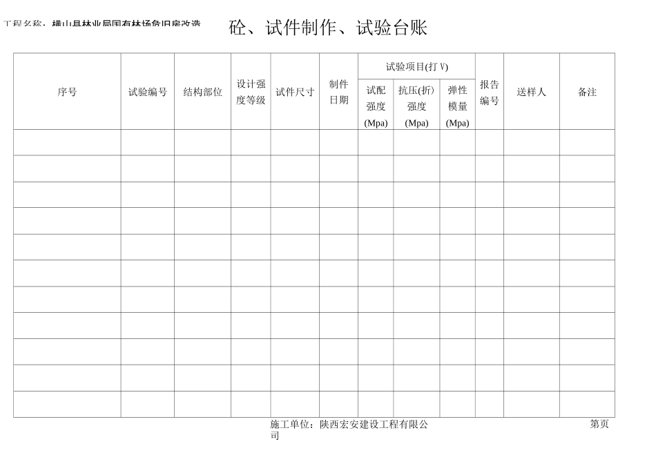 试验台账 大全_第2页