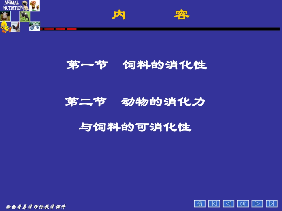 动物营养学--第二章--动物对饲料的消化_第3页