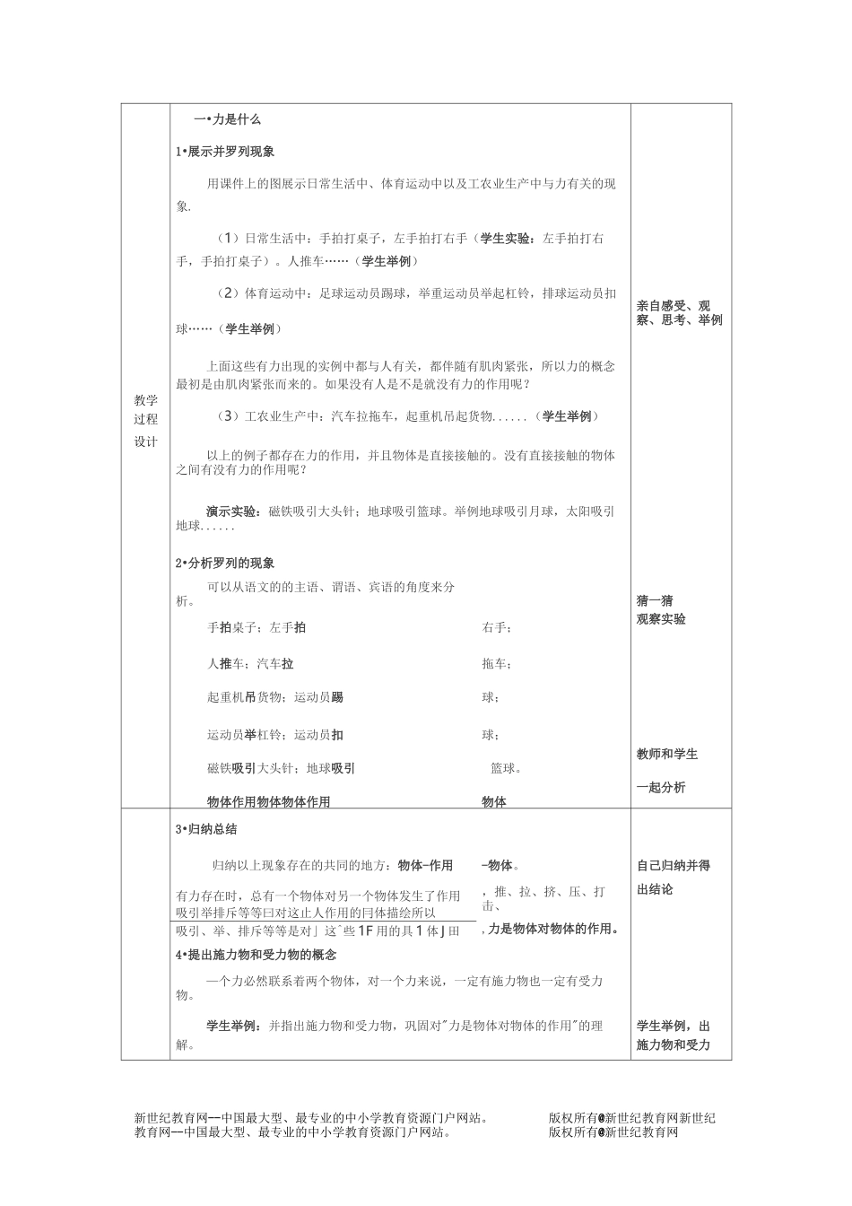 《力》优质课比赛教案_第3页