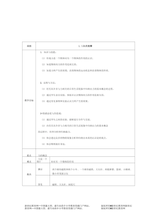 《力》优质课比赛教案