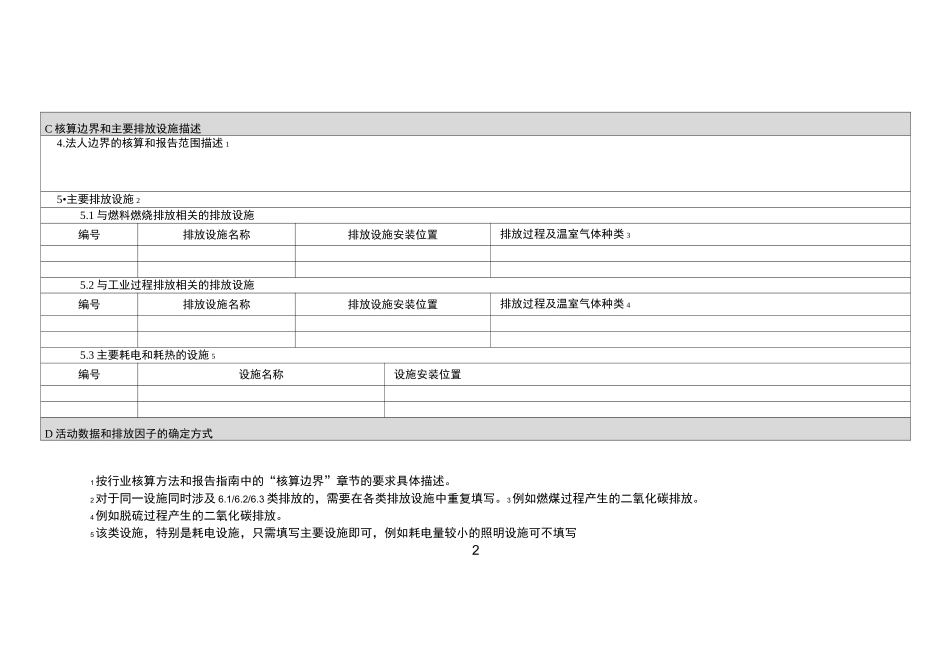 温室气体排放计算模板_第2页