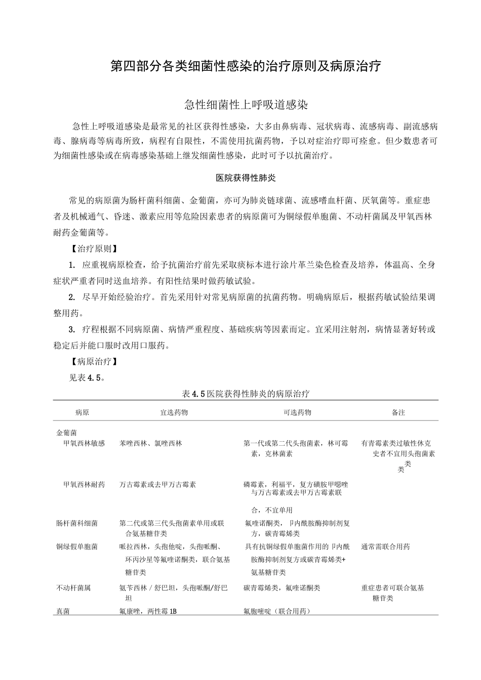 各类细菌性感染的治疗原则及病原治疗_第1页