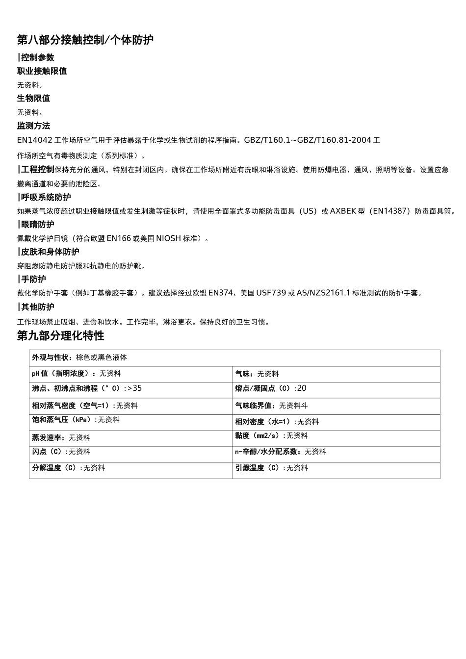 煤焦油安全技术说明书MSDS_第3页